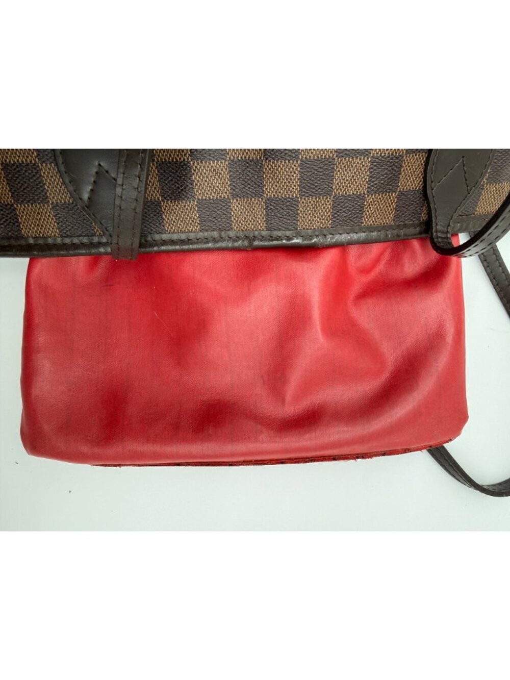 Louis Vuitton Neverfull GM Damier Ebene Tote with Pouch – Cherry Interior - Auth - Picture 11 of 11